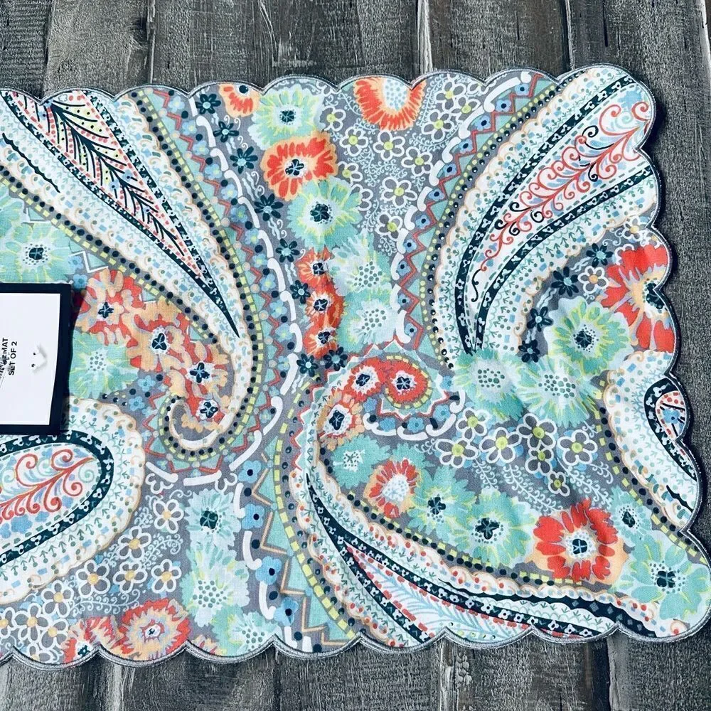 Vera Bradley Citrus Paisley 2-pc Placemats Set